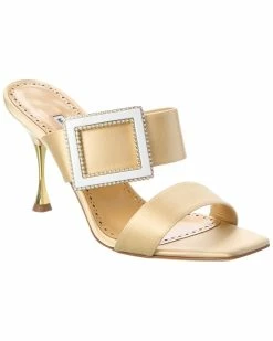 Outlet ✔️ Manolo Blahnik Tuliaba 90 Satin 🩴 Sandal for 👩 women 👏