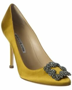 Wholesale 😉 Manolo Blahnik Hangisi 105 Satin Pump for 👩 women 🔥