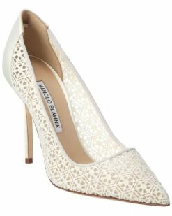 Flash Sale 😍 Manolo Blahnik BBLA 105 Lace & Satin Pump for 👩 women ⌛