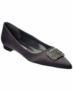 Wholesale ⌛ Manolo Blahnik Floritanu Satin Flat for 👩 women 🌟