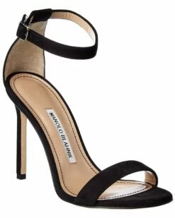 Outlet ⭐ Manolo Blahnik Chaos 105 Suede Ankle Strap 🩴 Sandal, 40 for 👩 women 😍