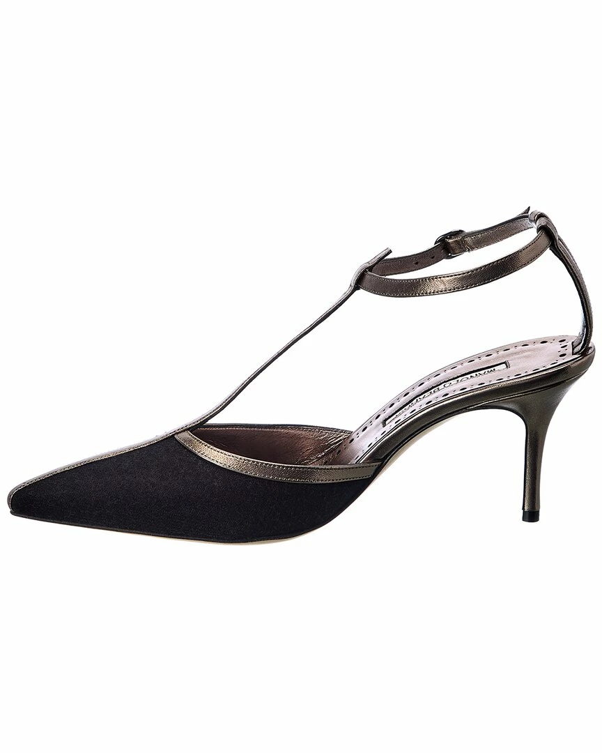 Buy ๐ Manolo Blahnik Piglie 70 Wool & Leather Pump for ๐ฉ women ๐ฅฐ 2 Buy ๐ Manolo Blahnik Piglie 70 Wool & Leather Pump for ๐ฉ women ๐ฅฐ - Image 2