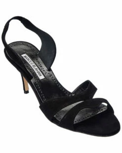 Coupon 🌟 Manolo Blahnik Suspiro 70 Suede Slingback 🩴 Sandal for 👩 women 😉
