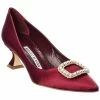 Cheapest 😍 Manolo Blahnik Fabeta 50 Satin Pump for 👩 women ❤️