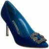 Flash Sale 🥰 Manolo Blahnik Hangisi 90 Velvet Pump for 👩 women 🧨