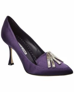 Best deal ❤️ Manolo Blahnik Bambina 90 Satin Pump for 👩 women 💯