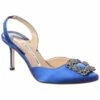 Deals 💯 Manolo Blahnik Hangisli 70 Satin Slingback Pump for 👩 women 👏