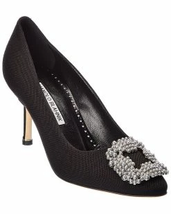 Best Sale 💯 Manolo Blahnik Hangisi 70 Linen Pump for 👩 women 😀