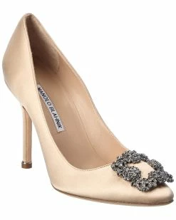 Coupon ✔️ Manolo Blahnik Hangisi 100 Satin Pump for 👩 women 👍