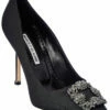 Outlet ⭐ Manolo Blahnik Hangisi 105 Grosgrain Pump for 👩 women ⭐