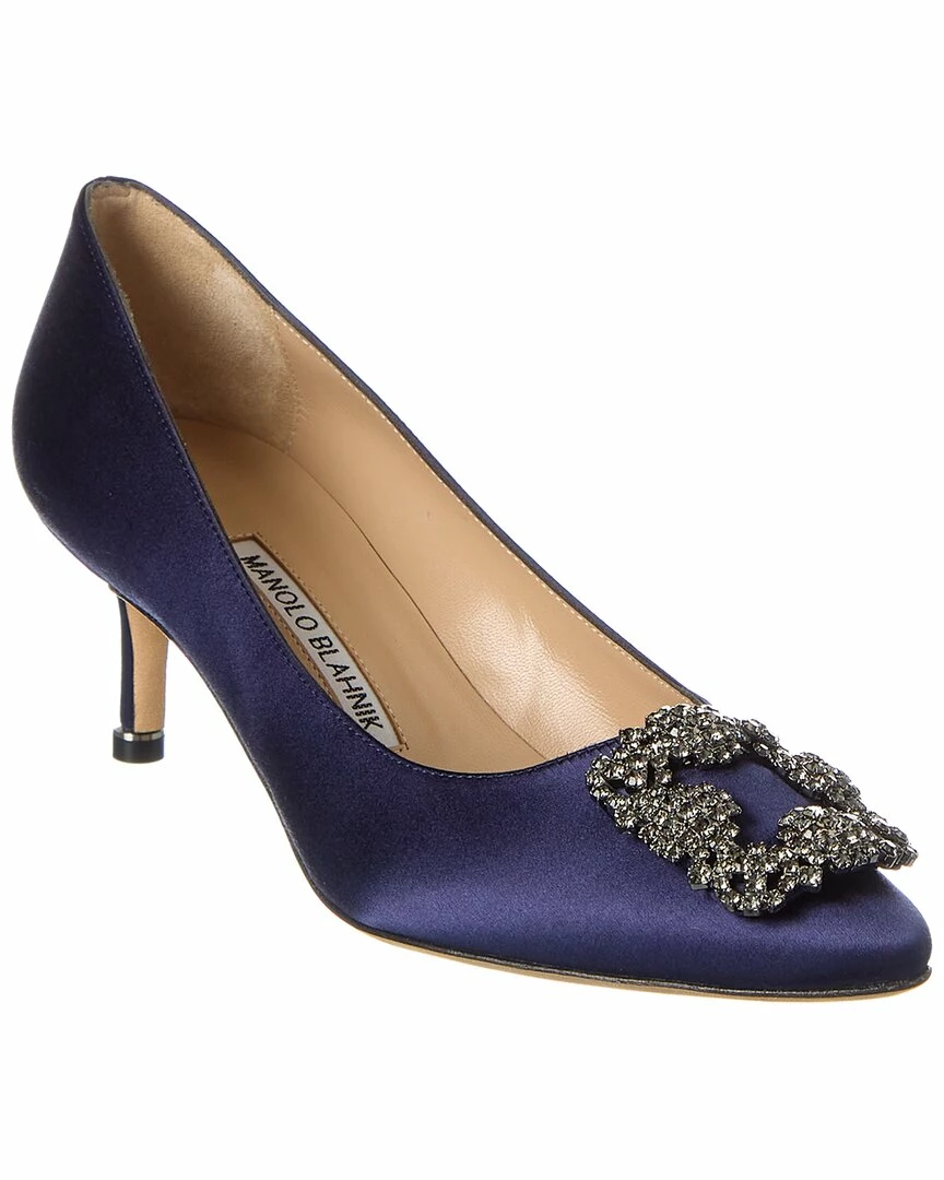 Best Sale ๐ Manolo Blahnik Hangisi 50 Satin Pump for ๐ฉ women ๐ 1 Best Sale ๐ Manolo Blahnik Hangisi 50 Satin Pump for ๐ฉ women ๐