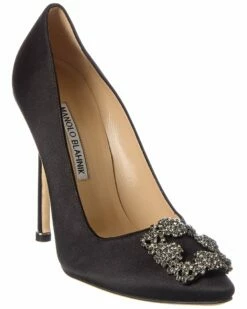 Outlet ✔️ Manolo Blahnik Hangisi 115 Satin Pump for 👩 women 😍