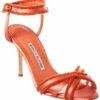 Brand new 💯 Manolo Blahnik Mokuya 90 Satin 🩴 Sandal for 👩 women 🧨